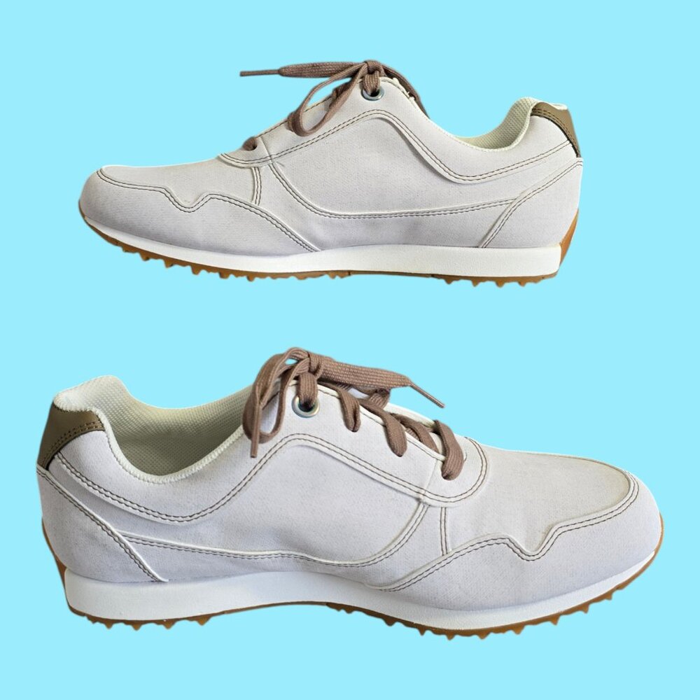 NEW! FootJoy FJ Sport Retro Spikeless Golf Shoes 92388 White Women's Size 9.5M - Picture 4 of 14